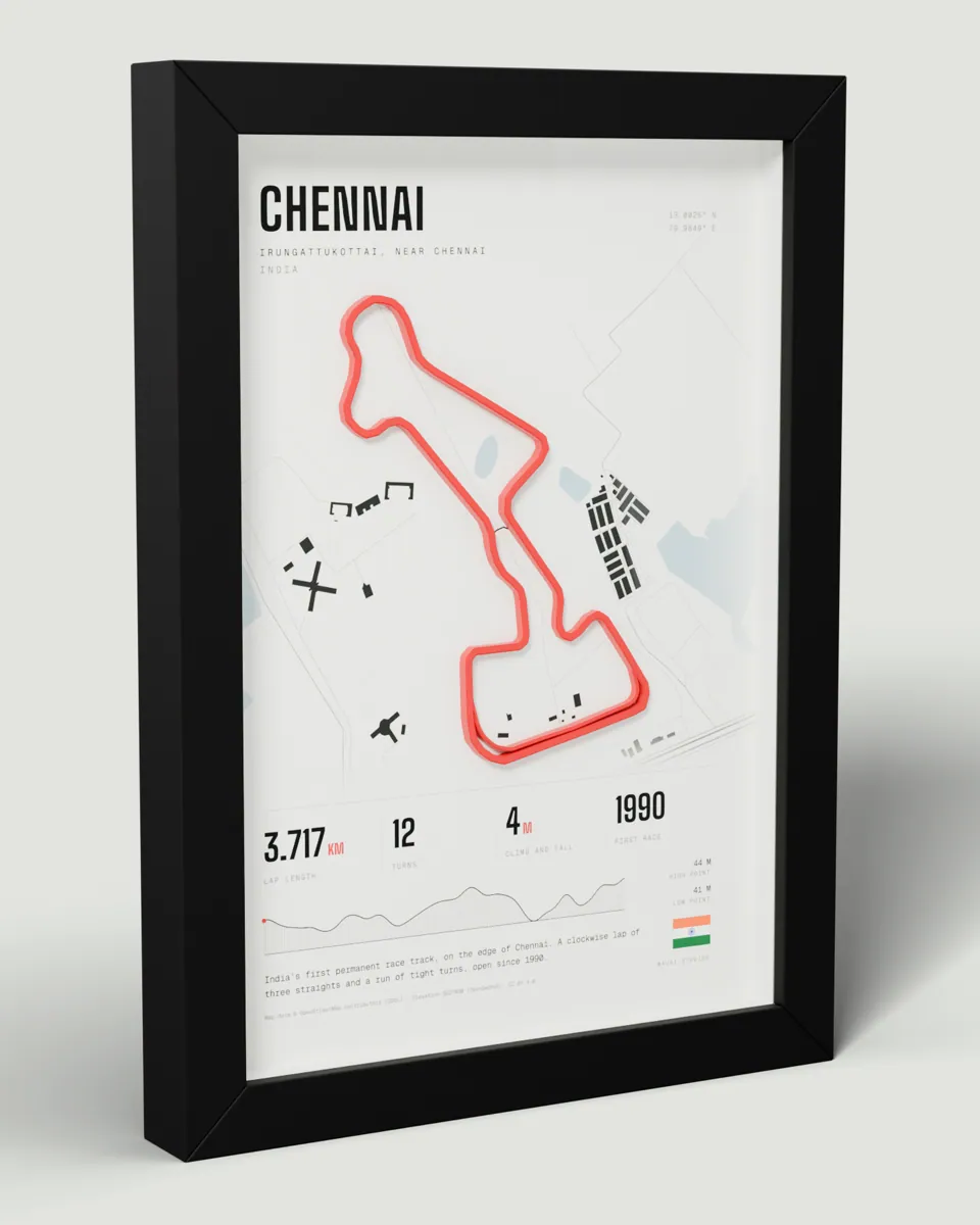 Chennai frame in the Light design, angled view