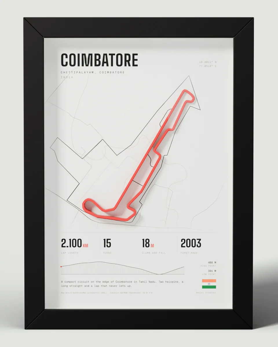 Coimbatore frame in the Light design, front view