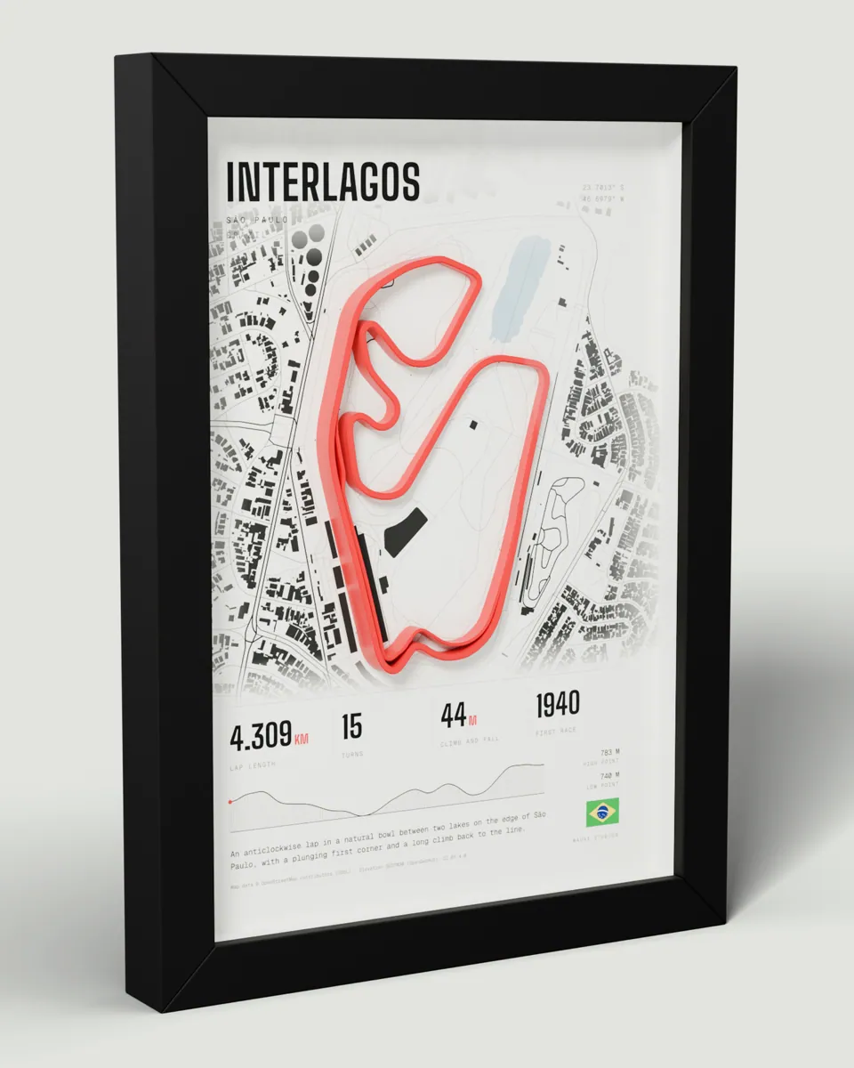 Interlagos frame in the Light design, angled view