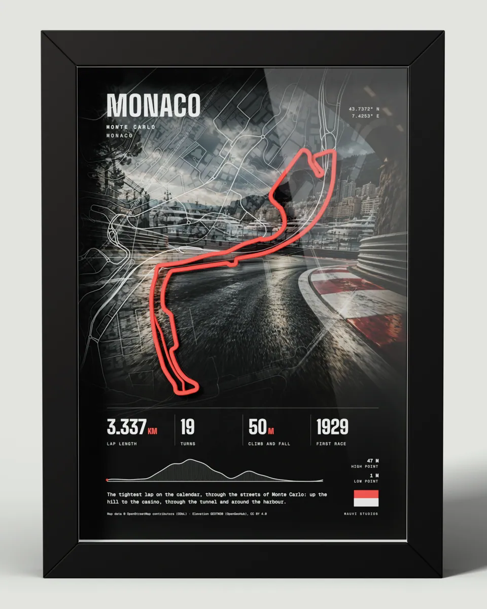 Monaco frame in the Photo design, front view