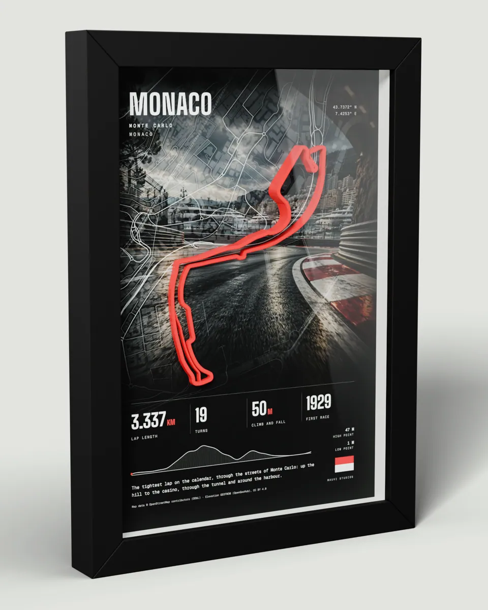 Monaco frame in the Photo design, angled view