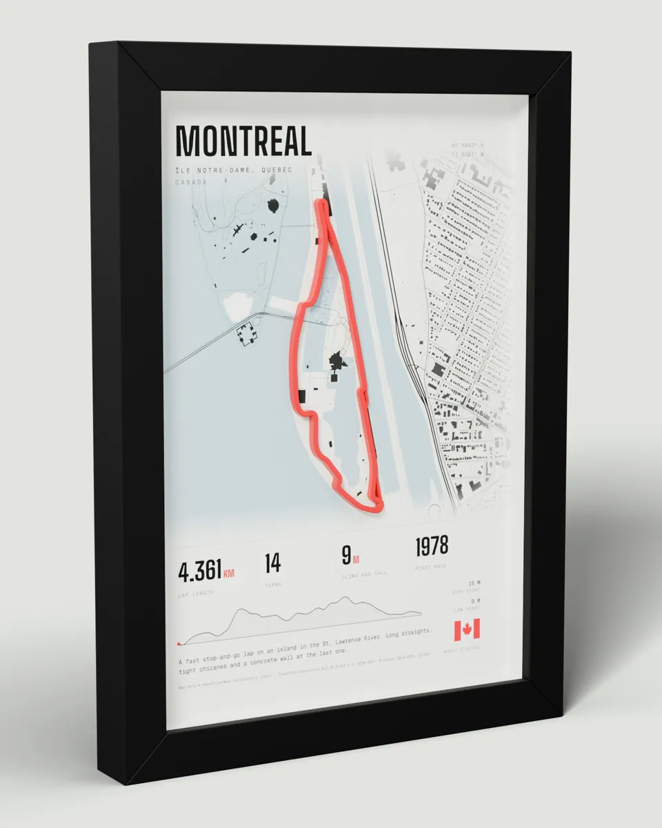Montreal frame in the Light design, angled view