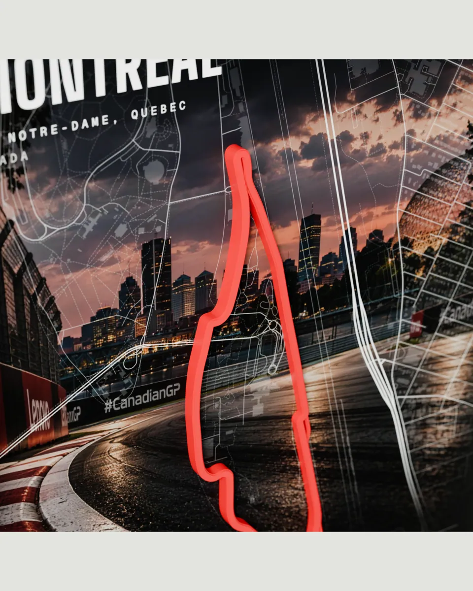 Montreal frame in the Photo design, close-up of the relief